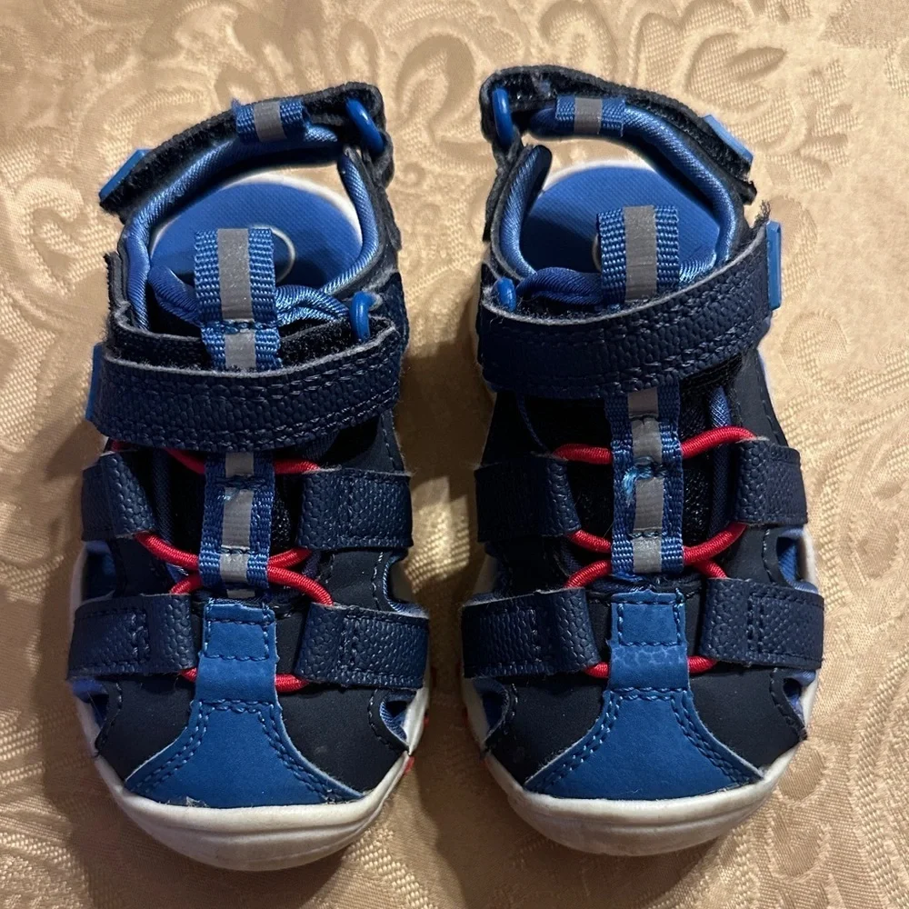 Cat & Jack Navy and Pink Kids Sandals